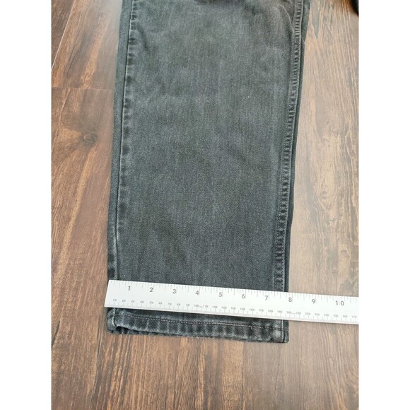Vintage Levis 560 Jeans Mens 36x30 Black Denim Loose Fit Tapered Leg Y2K A34x28* - Picture 6 of 10